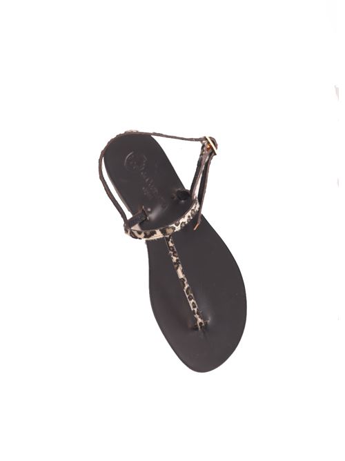 Leopard print flip flop Capri sandals Da Costanzo | TGHEPARDGHEPARDATO